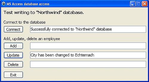 Lazarus/Free Pascal and Microsoft Access: Updating a record in an Access database - Program execution