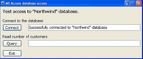 Lazarus/Free Pascal and Microsoft Access: Connecting to an Access database - Program execution [1]