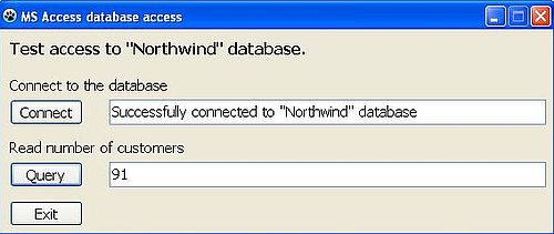 Lazarus/Free Pascal and Microsoft Access: Reading the number of records in a table - Program execution