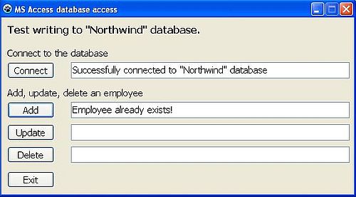 Lazarus/Free Pascal and Microsoft Access: Inserting a record into an Access database - Program execution [2]