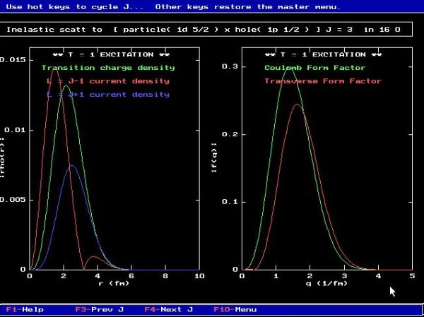 CUPS physics simulations on DOS: Electron nucleus scattering