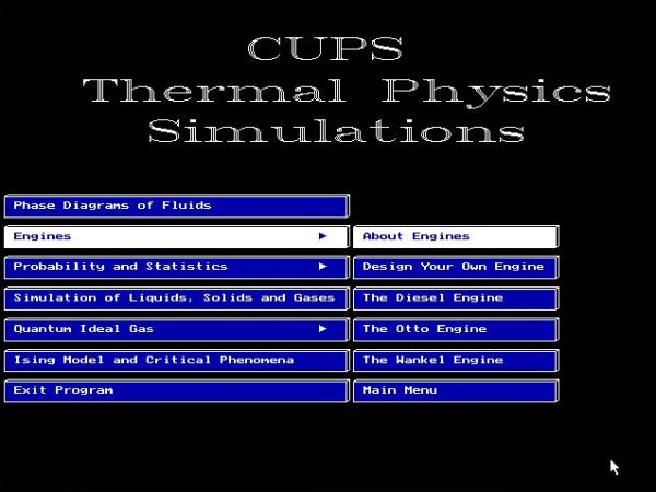 CUPS physics simulations on DOS: Thermal and Statistical Physics Simulations [1]