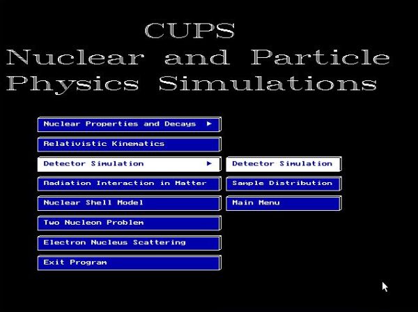 CUPS physics simulations on DOS: Nuclear and Particle Physics Simulations applications [2]