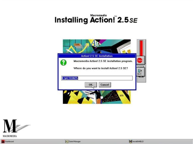 Macromedia Action! on Windows 3.11: Installation