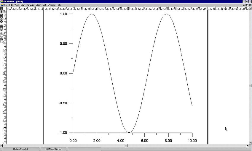 Grapher on Windows NT4: Function plot