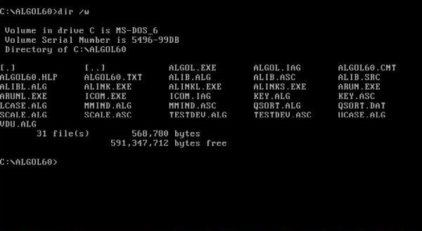 ALGOL 60 on MS-DOS: Files of the RHA (Minisystems) Ltd Algol-60 system