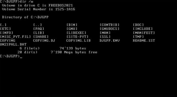 PythonD on FreeDOS: Subdirectories with 8-character folder names (will result in 'import site failed' errors)