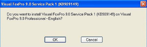 Visual FoxPro 9 on Windows XP: VFP 9 SP1 installation