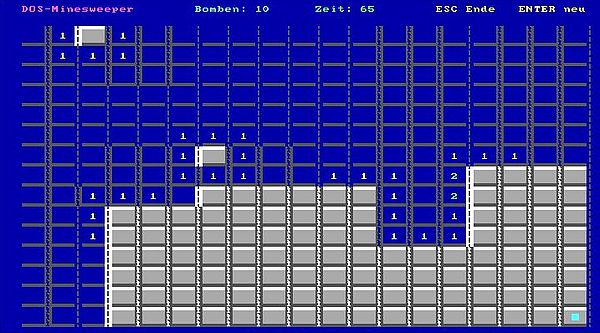 New-DOS 7.1: Games - Minesweeper