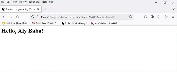 Parsing HTTP requests with Perl - Webpage generated by the Perl script (GET method) [1]