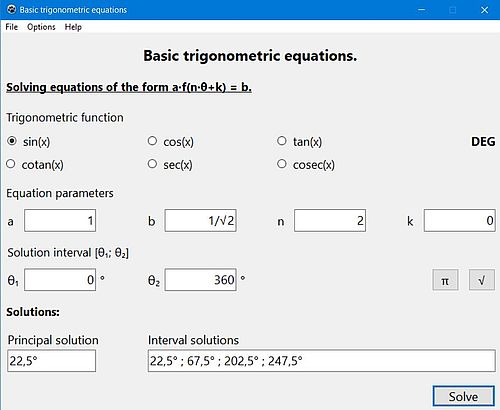 Resolving simple linear trigonometric equations Resolving simple linear trigonometric equations