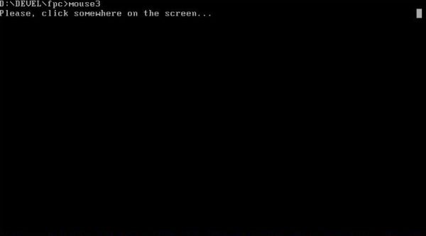 Free Pascal mouse support on DOS: Mouse click position [1]