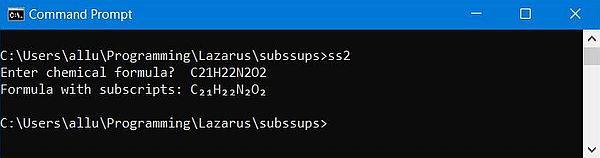 Lazarus/Free Pascal: Molecule formulas - Display of subscript numbers Lazarus/Free Pascal: Molecule formulas - Display of subscript numbers