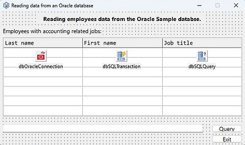 Simple Lazarus database project with Oracle Database: Application form