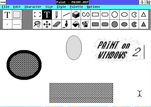 Paint applications for Windows: Windows 2.x - Microsoft Paint