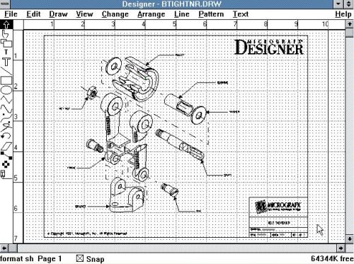 Paint applications for Windows: Windows 3.0 Multimedia Edition - Micrografx Designer [2]