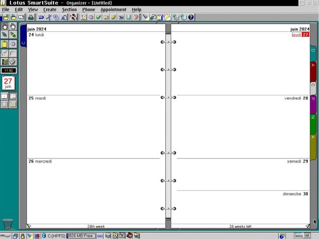 Lotus SmartSuite For OS2 Warp 4 - Organizer