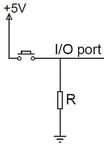 Parallel port interfacing: Connection of a push button [1]