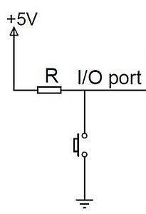 Parallel port interfacing: Connection of a push button [2]