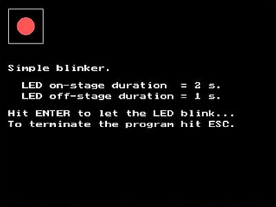 LPT programming on DOD: Simple blinker [1]