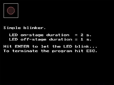 LPT programming on DOD: Simple blinker [2]