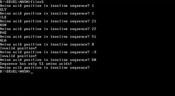 NASM on FreeDOS: Assembly program example - Random read of a file NASM on FreeDOS: Assembly program example - Random read of a file