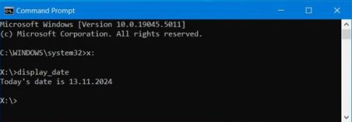 AdaCore GNAT Community Edition on Windows 11 - Running an Ada date program in Windows 10 Command Prompt