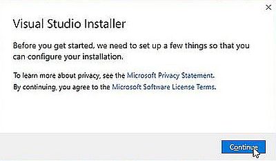 Visual Studio 2022 on Windows 11 - Downloading Visual Studio Installer