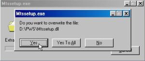 Microsoft PWS on Windows 98: Patching the installation files (replacing Mtssetup.dll)