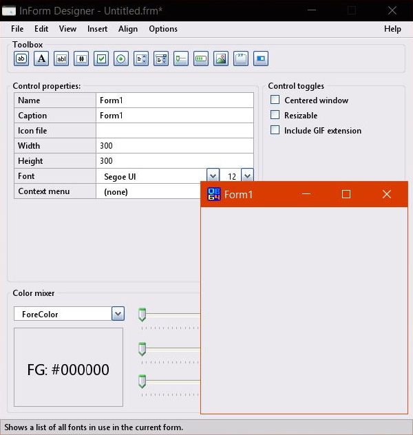 QB64 on Windows 10 - InForm: A RAD tool for QB64