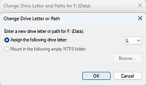 Manually changing the drive letter of a USB flush device [3]