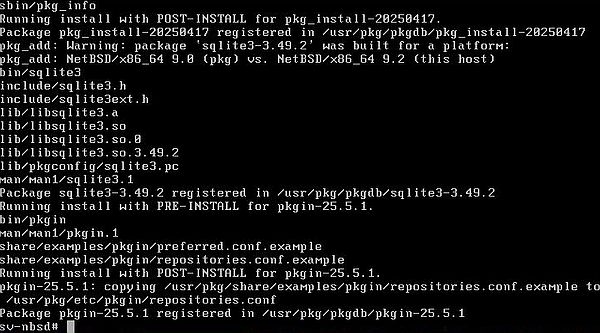 Updating NetBSD: Installing 'pkgin' using 'pkg_add'