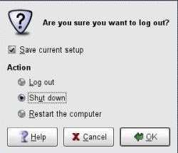 Solaris 10 saving settings at logout in order to avoid them being reset when rebooting