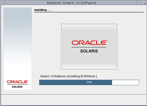 Installing Solaris 10: File copy to the harddisk