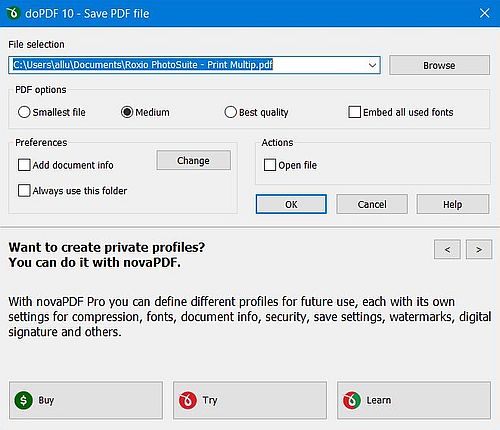 Windows Server 2003: Printer sharing - Printing from Windows XP to a virtual PDF printer on the VMware host [1]