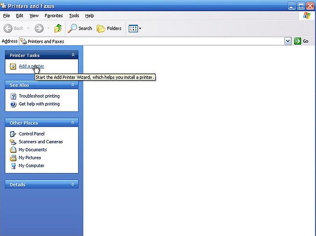 Windows Server 2003: Printer sharing - Adding shared printer on Windows XP client [1]