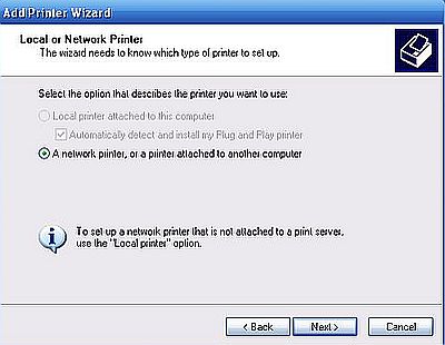 Windows Server 2003: Printer sharing - Adding shared printer on Windows XP client [2]