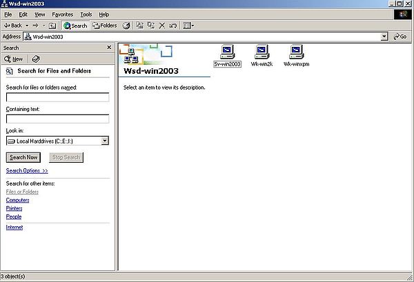 Windows Server 2003: Accessing the shares from Windows 2000 - Domain computers (server and workstations)