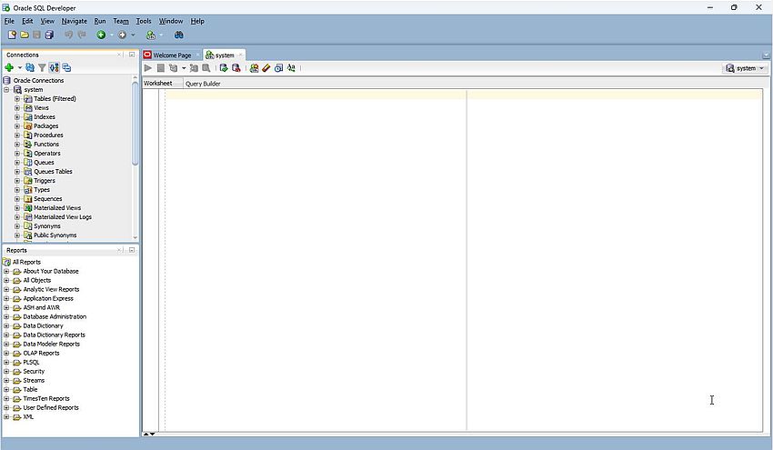 SQL Developer - Query Builder tab