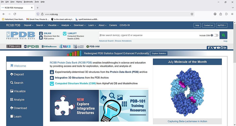 Protein Data Bank: Homepage at https://www.rcsb.org/